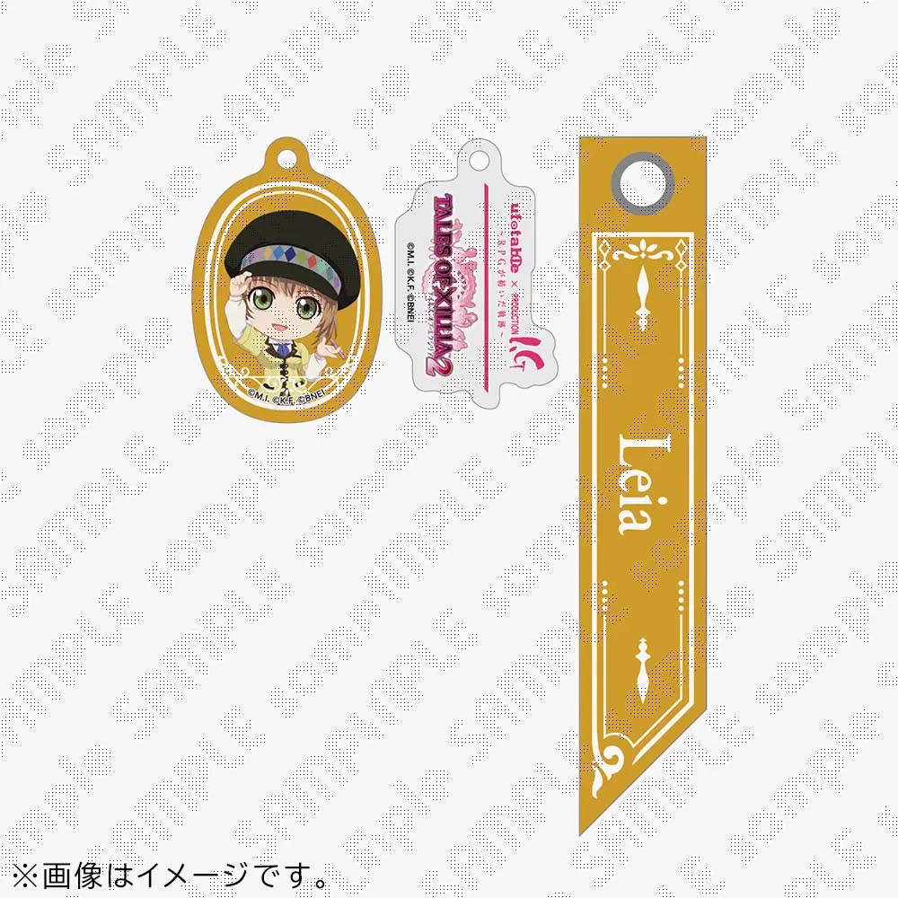 【受注生産】『テイルズ オブ』シリーズ 30周年 ufotable×Production I.G企画　「TALES OF XILLIA 2」188記念チャーム みにきゃら　レイア