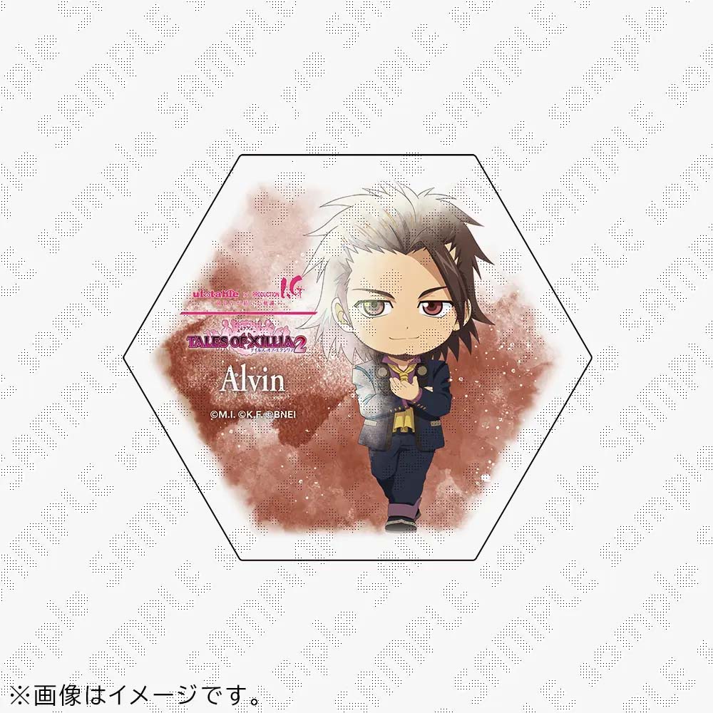 【受注生産】『テイルズ オブ』シリーズ 30周年 ufotable×Production I.G企画　「TALES OF XILLIA 2」みにきゃら石コースター　アルヴィン