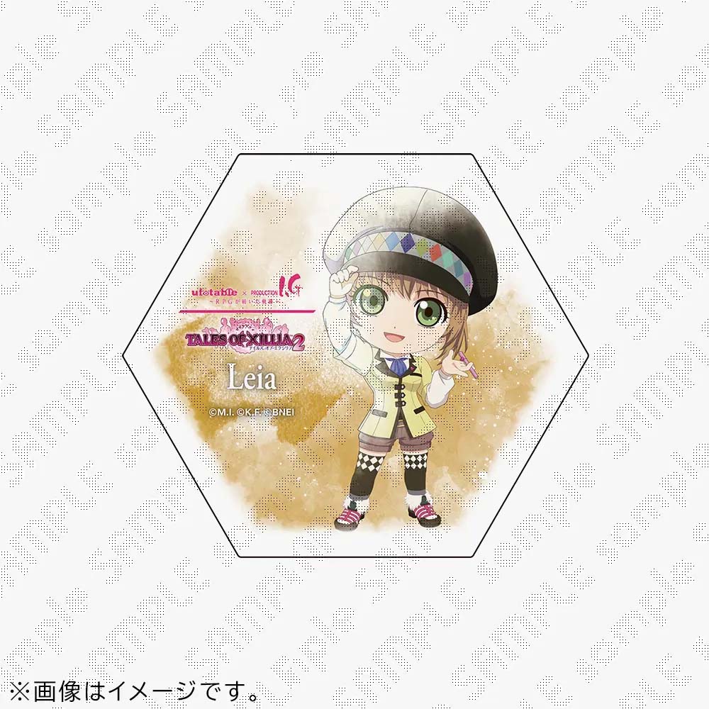 【受注生産】『テイルズ オブ』シリーズ 30周年 ufotable×Production I.G企画　「TALES OF XILLIA 2」みにきゃら石コースター　レイア