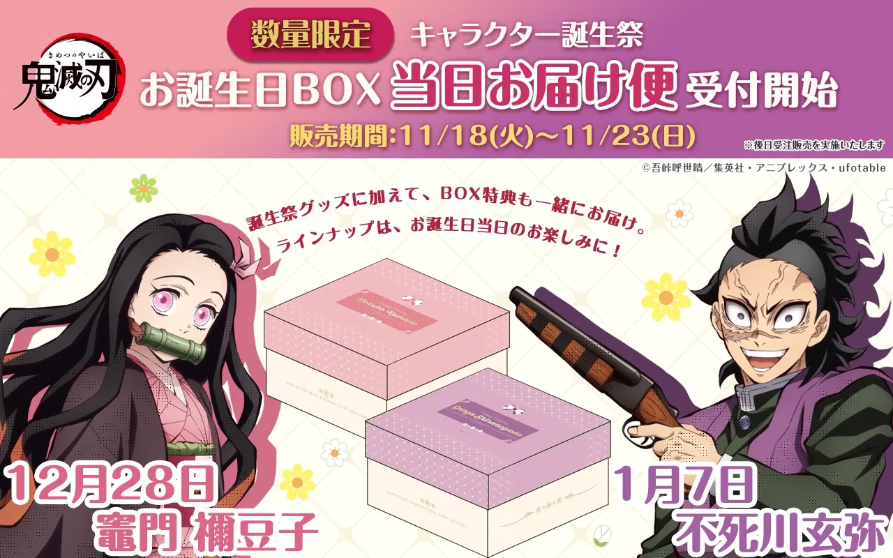 鬼滅の刃 竈門禰豆子誕生祭2025 お誕生日BOX 【数量限定