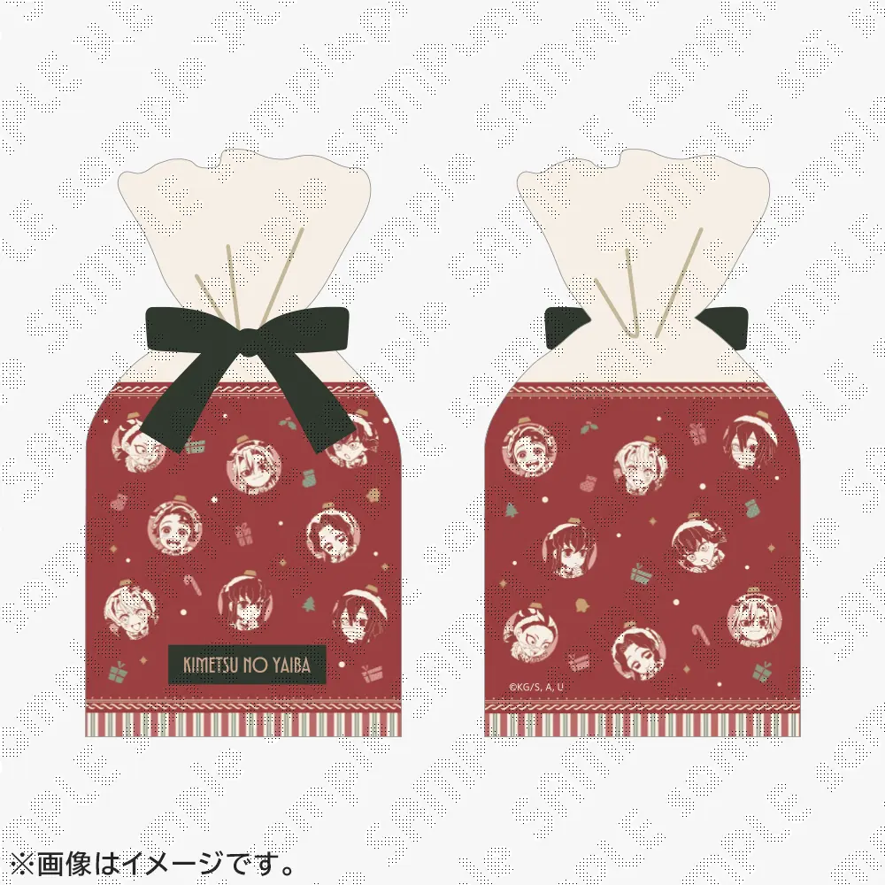 【受注生産】鬼滅の刃 クリスマス2025 プレゼント袋風リボン巾着A