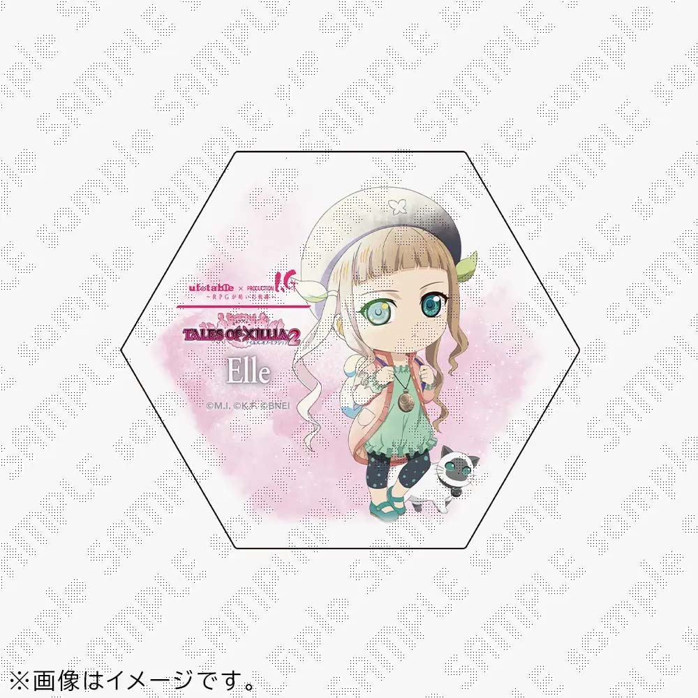 【受注生産】『テイルズ オブ』シリーズ 30周年 ufotable×Production I.G企画　「TALES OF XILLIA 2」みにきゃら石コースター　エル